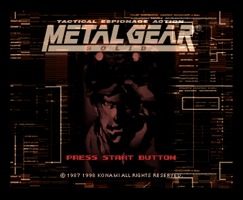 Metal Gear Solid (PAL Version) (Germany) Title Screen